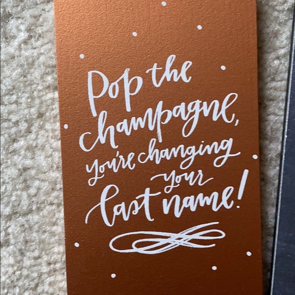 NEW wine/champagne bottle tag/bride/engagement - Picture 3 of 6